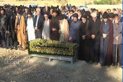تشییع مادر شهید سبحانی فر در دهستان راک