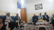 عکس| ابلاغ پیام رهبر انقلاب به جانبازان بهمئی